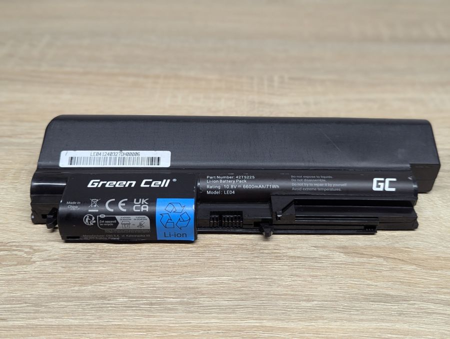 Б/В Акумуляторна батарея Green Cell 42T5225 (lenovo) [ProductHub SKU 42T5225]