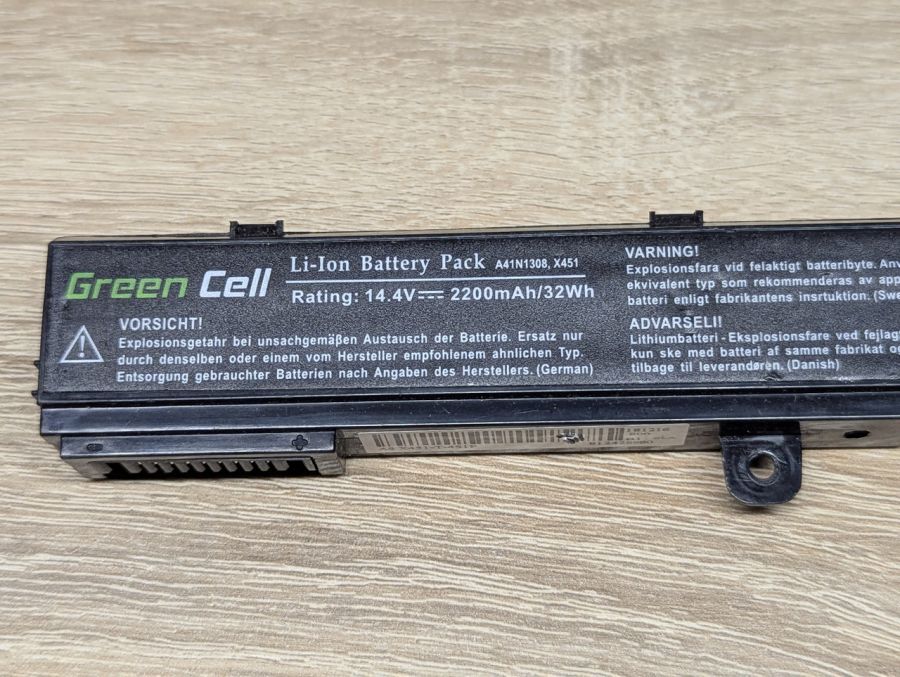 Б/В Акумуляторна батарея Green Cell A41N1308 [ProductHub SKU A41N1308]