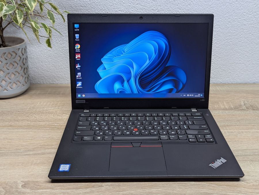 Ноутбук Б/В Lenovo ThinkPad L480, Intel Core i5-8250U, DDR4 8 GB, SSD 256GB, 14" UHD