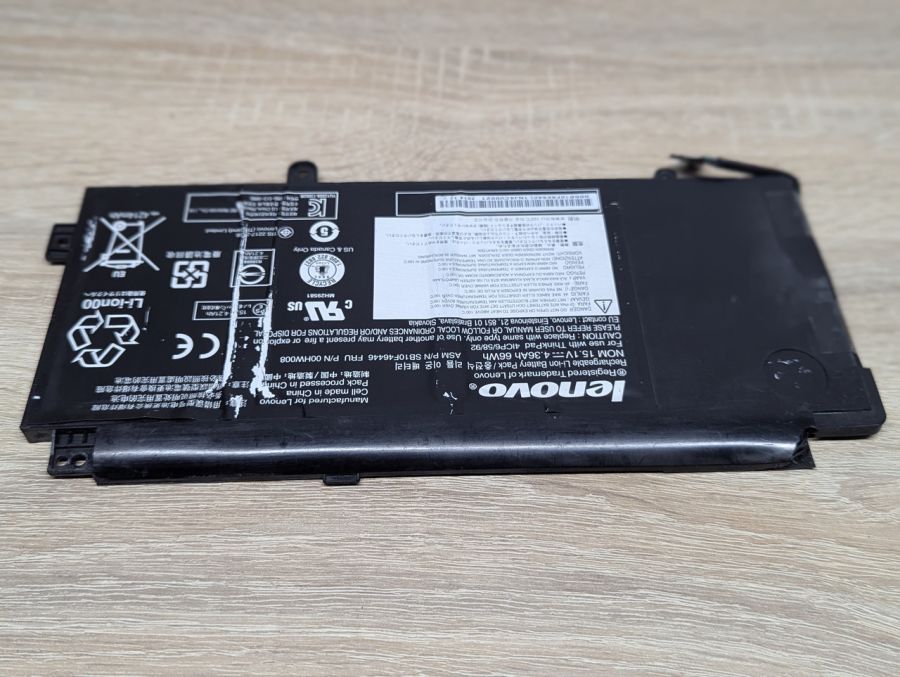 Б/В Оригінальна акумуляторна батарея Lenovo SB10F46446