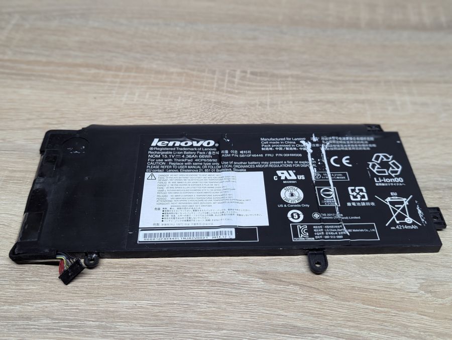 Б/В Оригінальна акумуляторна батарея Lenovo SB10F46446