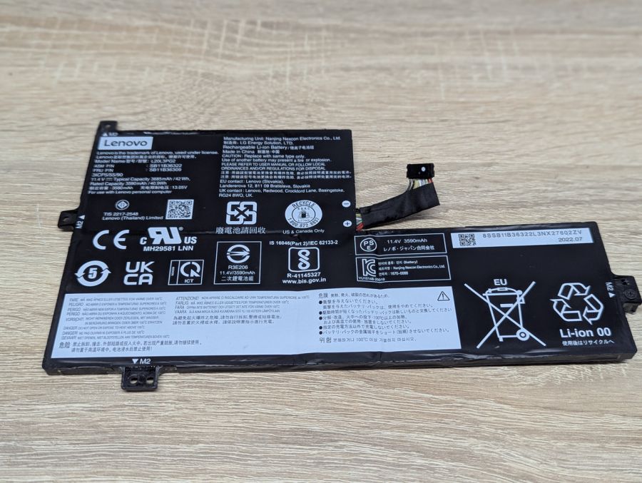 Б/В Оригінальна акумуляторна батарея Lenovo L20L3PG2