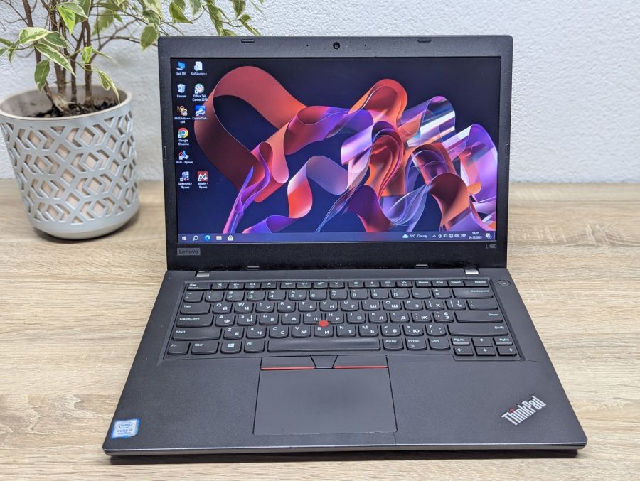 Уцінка! Ноутбук Б/В Lenovo ThinkPad L480, Intel Core i5-8250U, DDR4 16 GB, SSD 256GB, 14" UHD