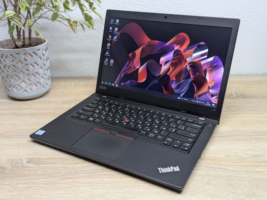 Уцінка! Ноутбук Б/В Lenovo ThinkPad L480, Intel Core i5-8250U, DDR4 16 GB, SSD 256GB, 14" UHD