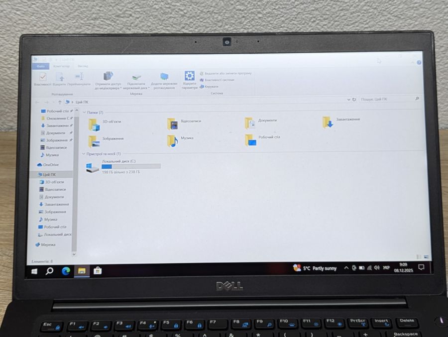 Уцінка! Ноутбук Б/В Dell Latitude 7480, Intel Core i7-6600U, DDR4 16 GB, SSD 256GB, 14" Full HD