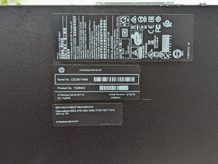 Б/В Комп'ютер Б\У HP Elitedesk 800 G3 SFF PC