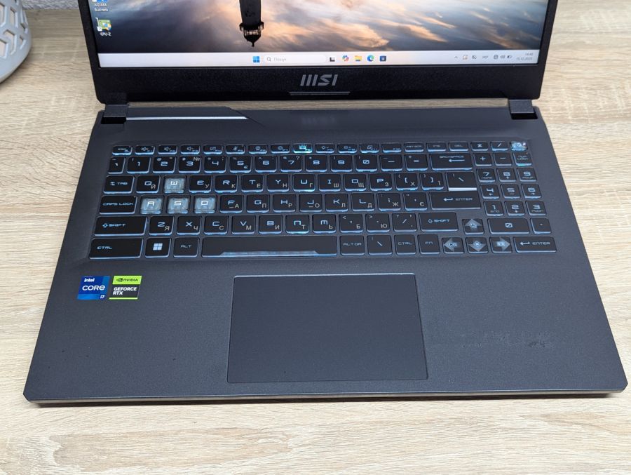 Ноутбук Б/В MSI Cybord 15 A13VE, Intel Core i7-13620H, DDR4 16 GB, SSD 512GB, NVIDIA GeForce RTX 4050 6Gb, 15" Full HD