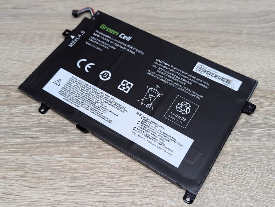 Б/В Акумуляторна батарея Green Cell SB10K97568 (01AV411)