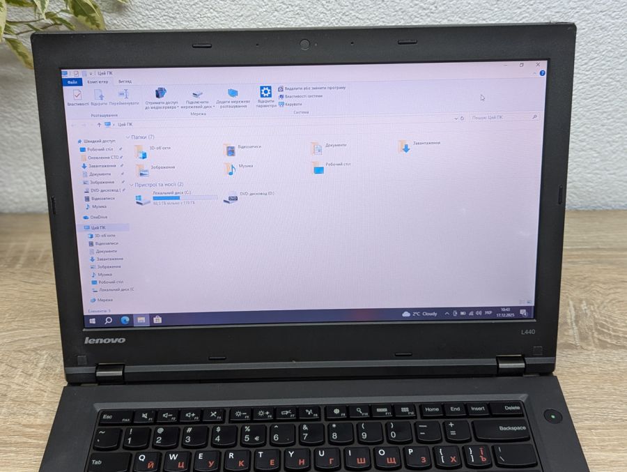 Ноутбук Б/В Lenovo L440, Intel Core i5-4200M, DDR3 8GB, SSD 128GB, 14" HD
