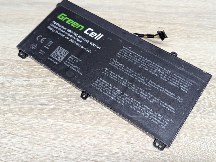 Б/В Акумуляторна батарея Green Cell 45N1743