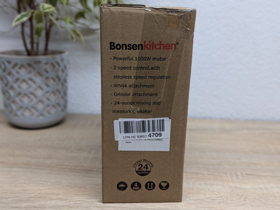 Новий Ручний блендер 3-в-1 Bonsenkitchen HB3202