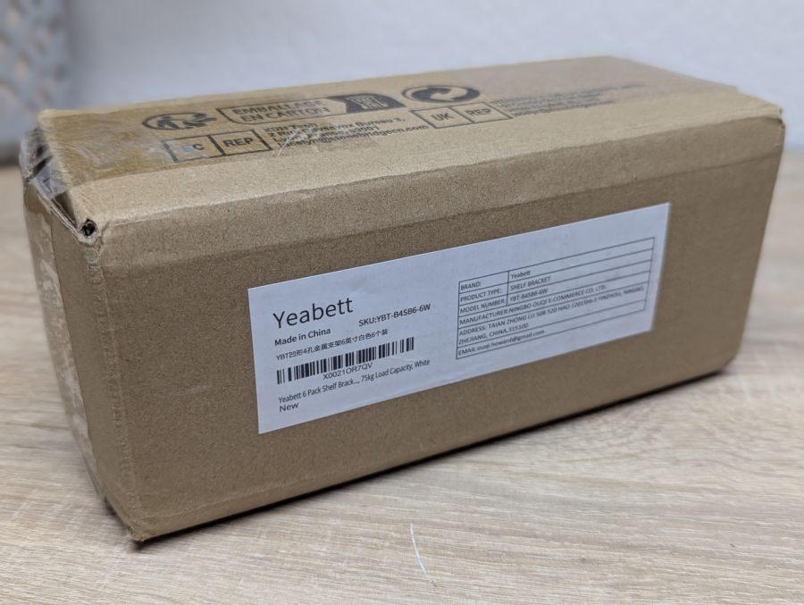 Новий Кронштейни для полиць Yeabett, 6 шт