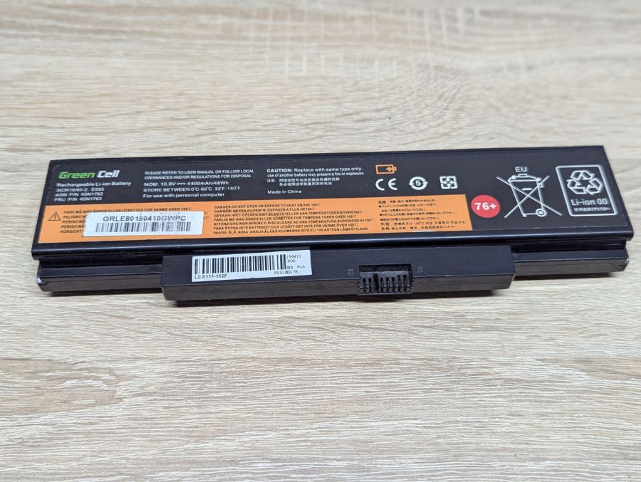 Б/В Акумуляторна батарея Green Cell 45N1762 (45N1763) [ProductHub SKU GC-N1762]