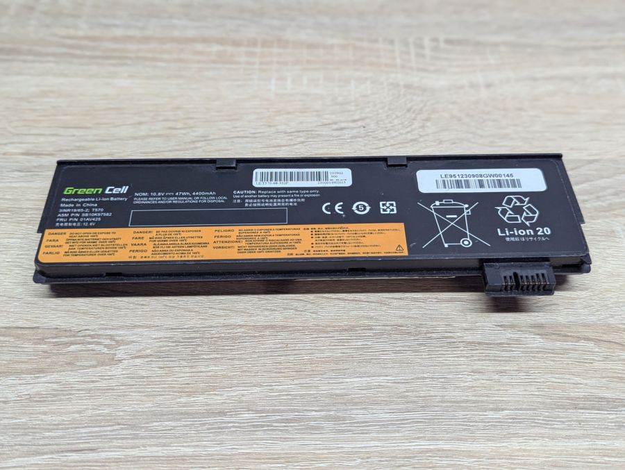 Б/В Акумуляторна батарея Green Cell SB10K97582 (01AV425)