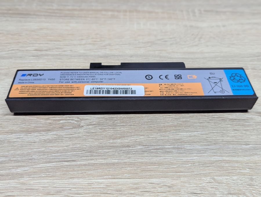 Б/В Акумуляторна батарея RDY L08S6D13 Y450 [ProductHub SKU RDY-Y450]