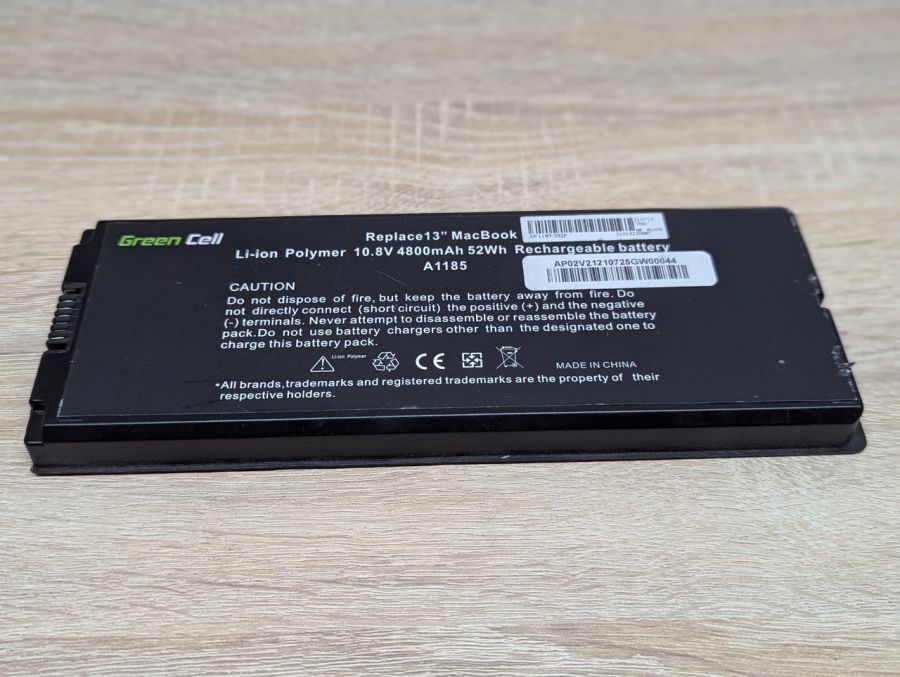 Б/В Акумуляторна батарея Green Cell MacBook 13" A1185