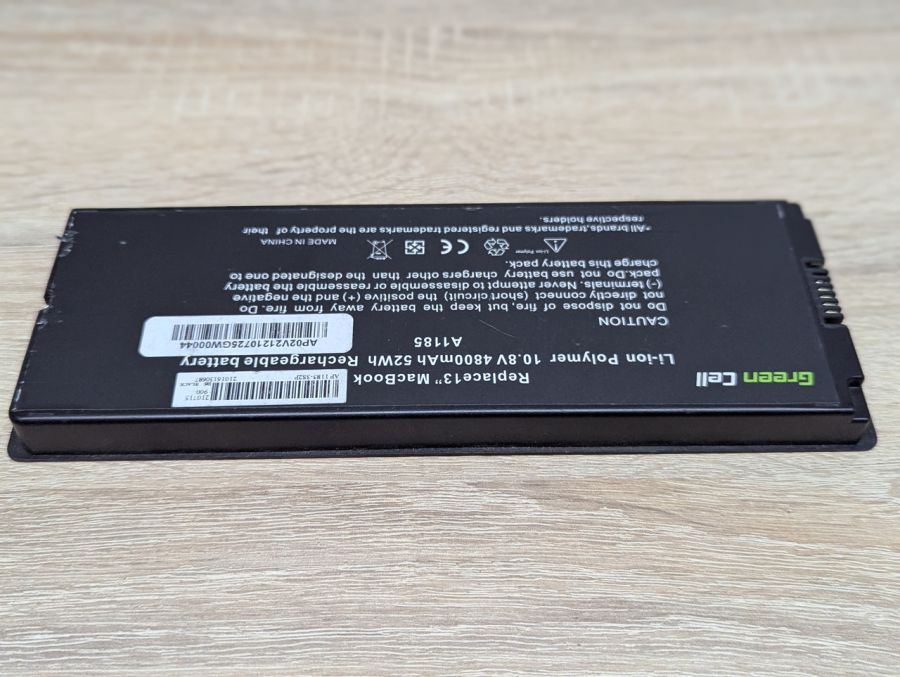 Б/В Акумуляторна батарея Green Cell MacBook 13" A1185
