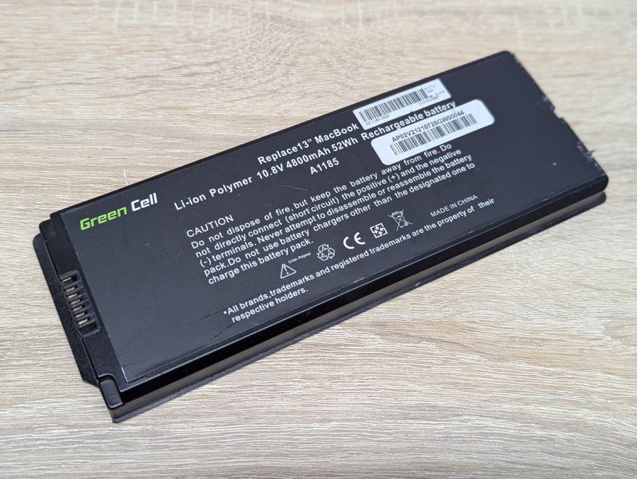 Б/В Акумуляторна батарея Green Cell MacBook 13" A1185