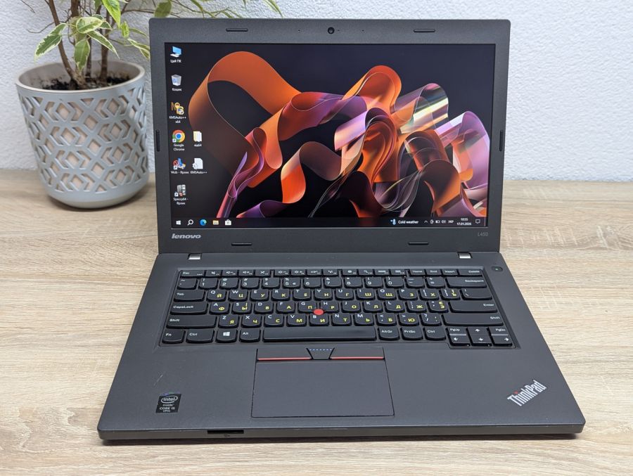 Ноутбук Б/В Lenovo ThinkPad L450, Intel Core i5-5300U, DDR3 8 GB, SSD 128GB, 14" Full HD
