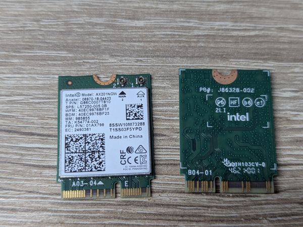 Б/В Модуль Wi-Fi Intel AX201NGW