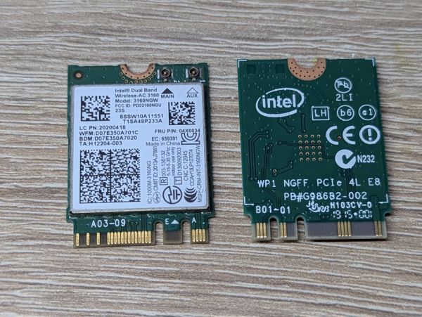 Б/В Wi-fi модуль Intel Dual Band Wireless-AC 3160 \ 3160NGW