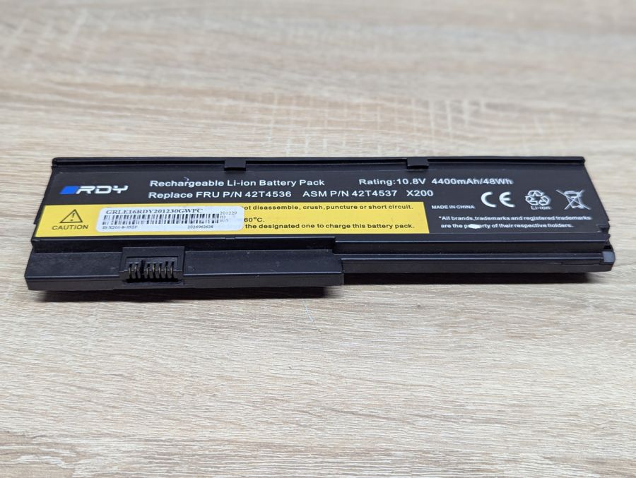 Б/В Акумуляторна батарея RDY 42T4536,42T4537 (lenovo X200)