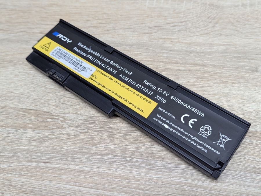 Б/В Акумуляторна батарея RDY 42T4536,42T4537 (lenovo X200)