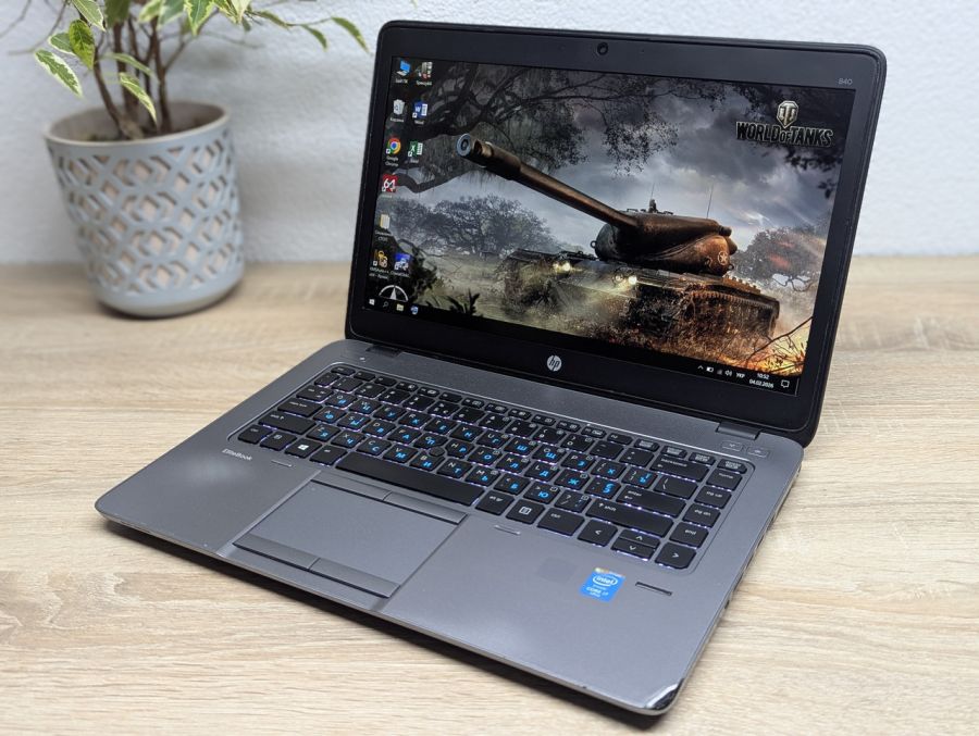 Уцінка! Ноутбук Б/В HP EliteBook 840 G2, Intel Core i7-5600U, DDR3 8 GB, SSD 128GB, AMD Radeon R7 M260 1Gb, 14" Full HD