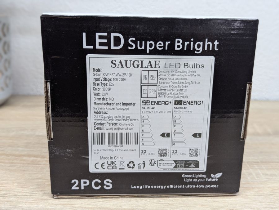 Новий Cвітлодіодні (LED) лампи SAUGLAE E27