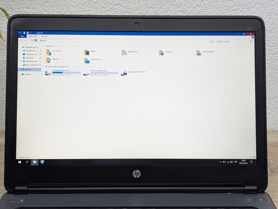 Уцінка! Ноутбук Б/В HP ProBook 640 G1, Intel Core i5-4210M, DDR3 8 GB, SSD 128GB, 14" HD