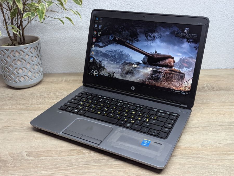 Уцінка! Ноутбук Б/В HP ProBook 640 G1, Intel Core i5-4210M, DDR3 8 GB, SSD 128GB, 14" HD