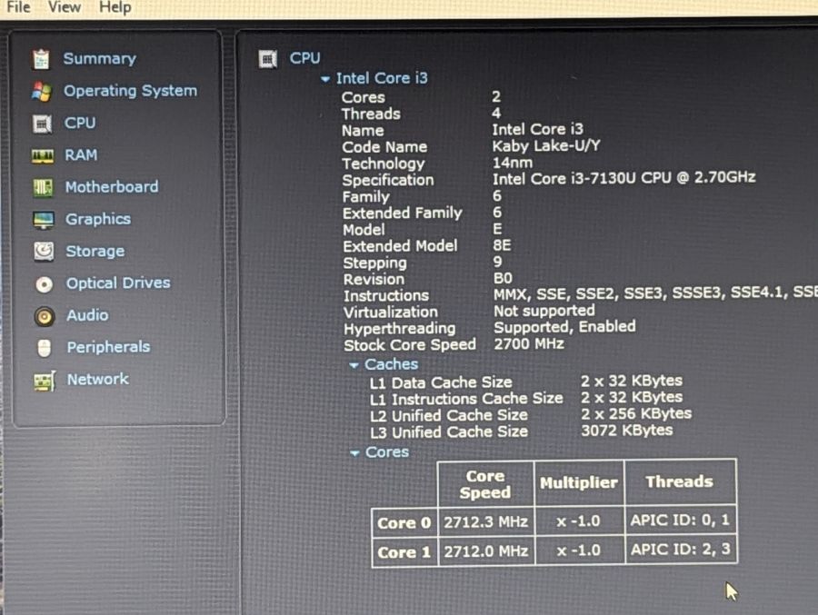 Ноутбук Б/В Acer Aspire 3 A315-51, Intel Core i3-7130U, DDR4 12 GB, SSD 128GB, 15.6" Full HD