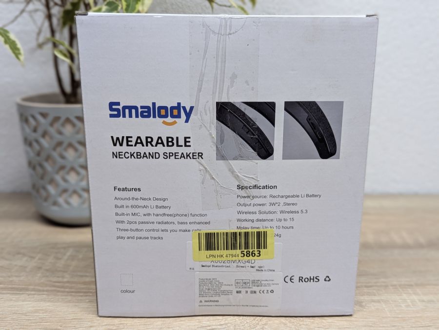 Новий Бездротова Bluetooth-колонка на шию Smalody