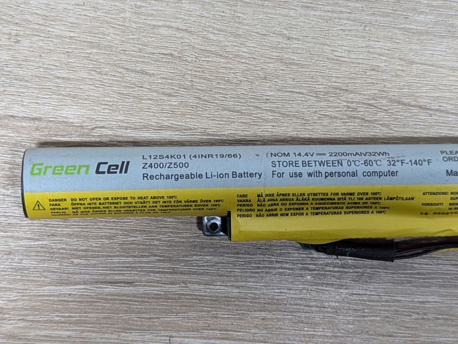 Б/В Акумуляторна батарея Green Cell L12S4K01,Z400\Z500