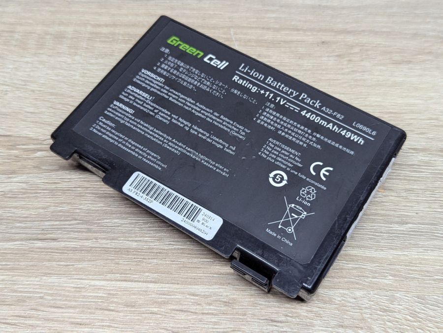 Б/В Акумуляторна батарея Green Cell A32-F82,L0690L6