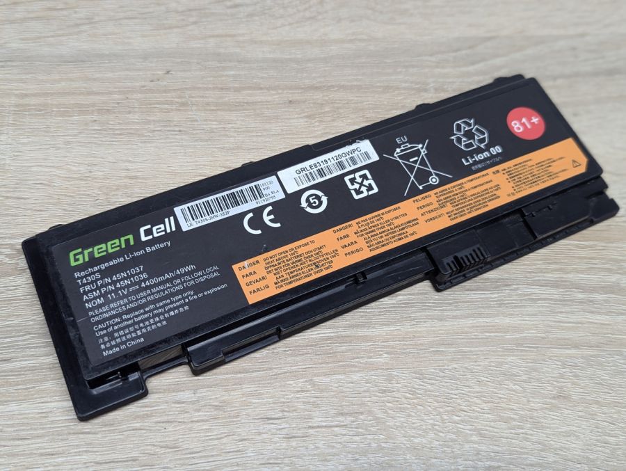 Б/В Акумуляторна батарея Green Cell 45N1037,45N1036
