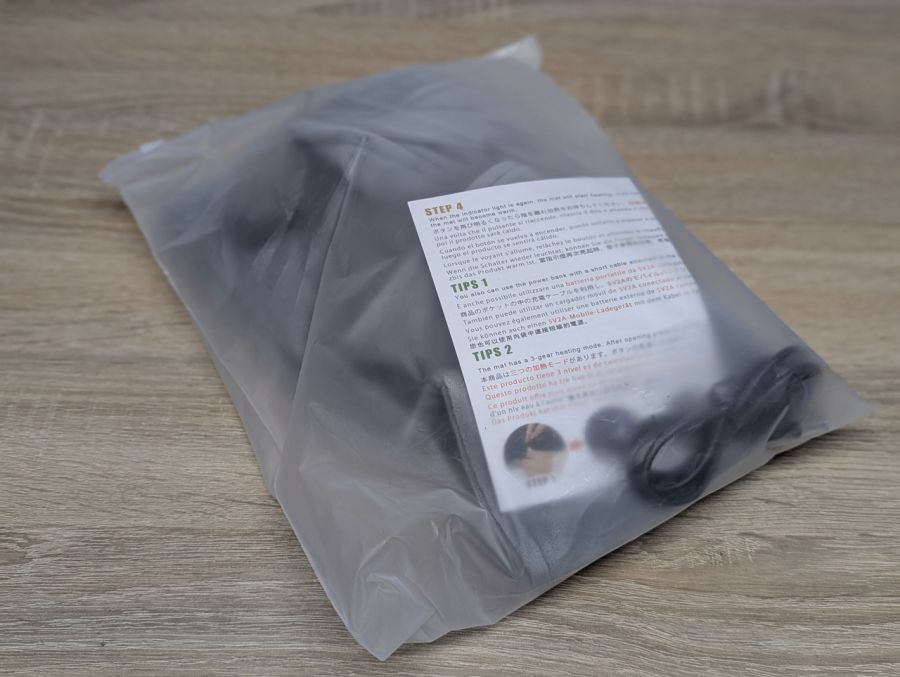Новий Електрична грілка USB Hand Warmers Pouch, 60x30 см, тканинна, сірий