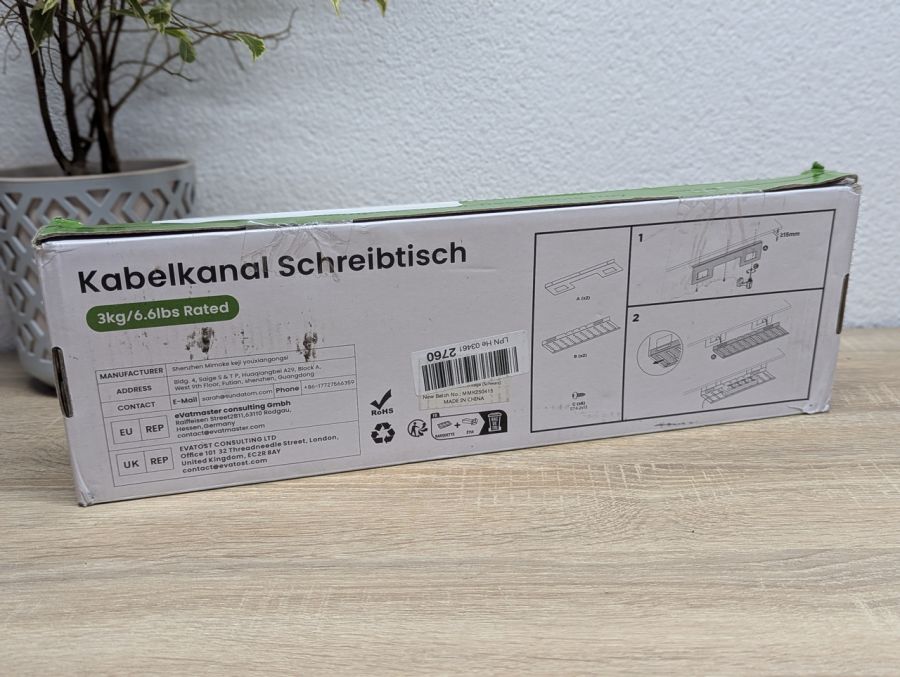 Новий Компактний лоток для кабелів Mimoke CC11-13-1B чорного кольору [ProductHub SKU Mimoke(1)]
