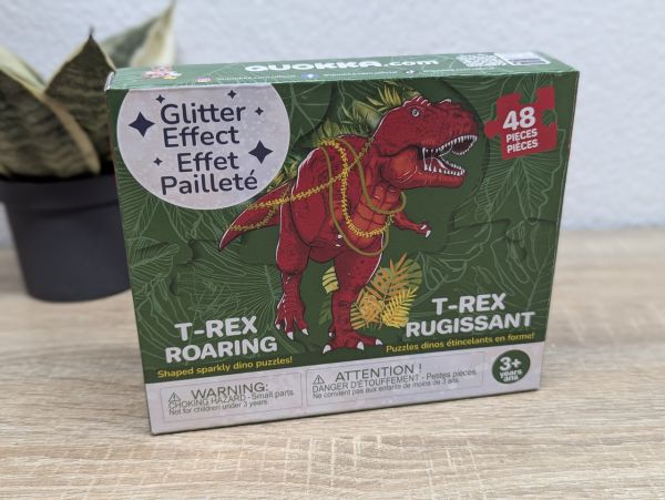 Новий Дитячий фігурний пазл "T-REX ROARING" (Тиранозавр, що рикає) від бренду Quokka