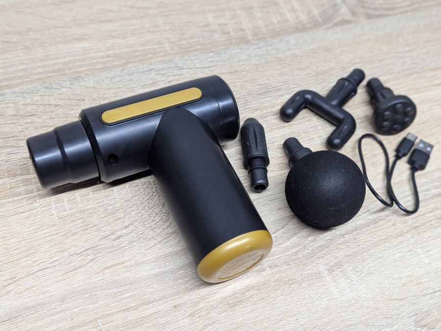 Новий Перкусійний масажер Massage Gun Black-JM02