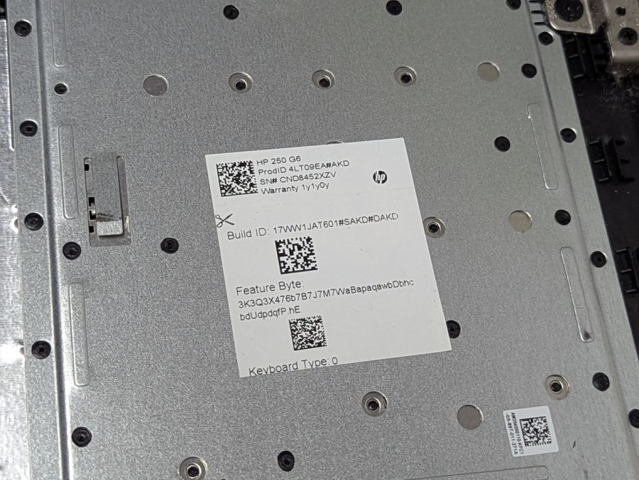 Б/В Материнська плата до ноутбуку HP 250 G6(оригінал),Intel Core i3-7Gen