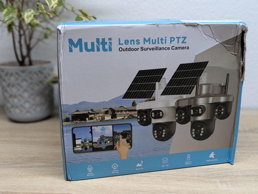 Новий Вулична система відеоспостереження LS Vision 15MP Three PTZ Lens Three Screen 4G Solar Security Camera