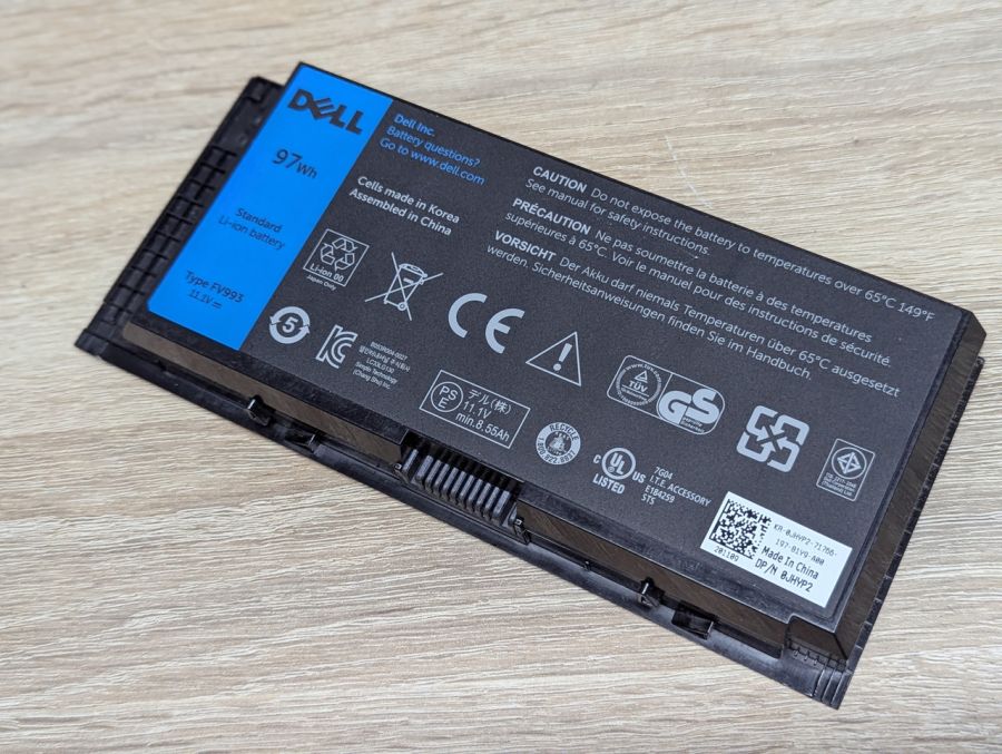 Б/В Оригінальна акумуляторна батарея Dell FV993