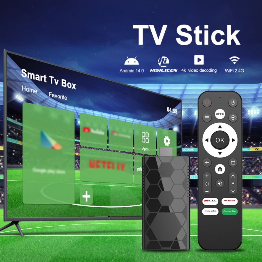 Новий Cмарт-ТВ приставка I96 D16 (медіаплеєр) формату TV Stick на базі Android 14.0