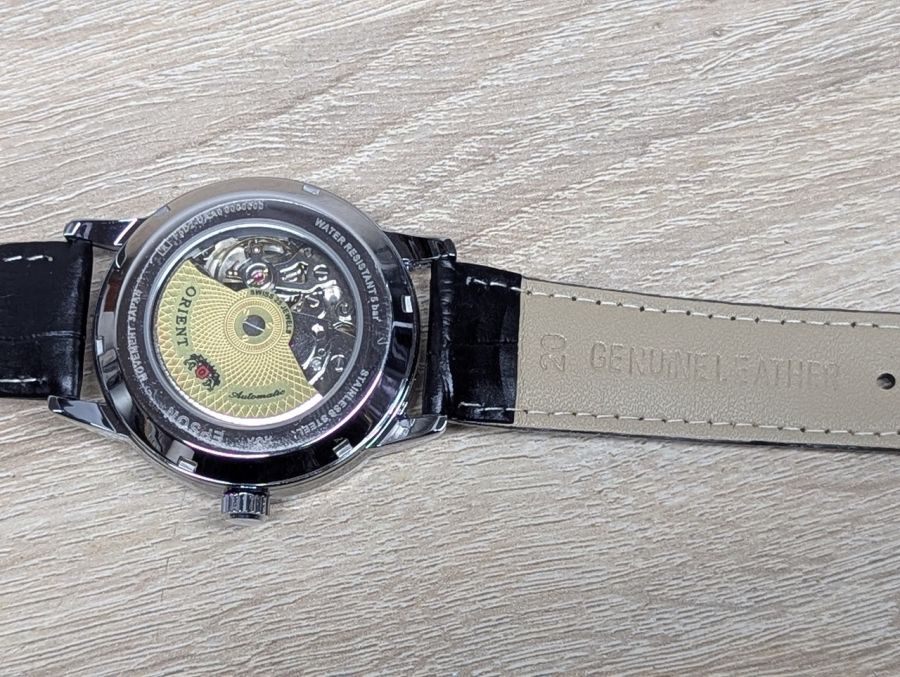 Новий Чоловічий механічний годинник Orient із серії Sun & Moon Semi Skeleton(аналог)