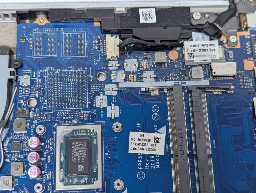 Б/В Материнська плата до ноутбуку HP 255 G7(оригінал), AMD Ryzen 3 3200U