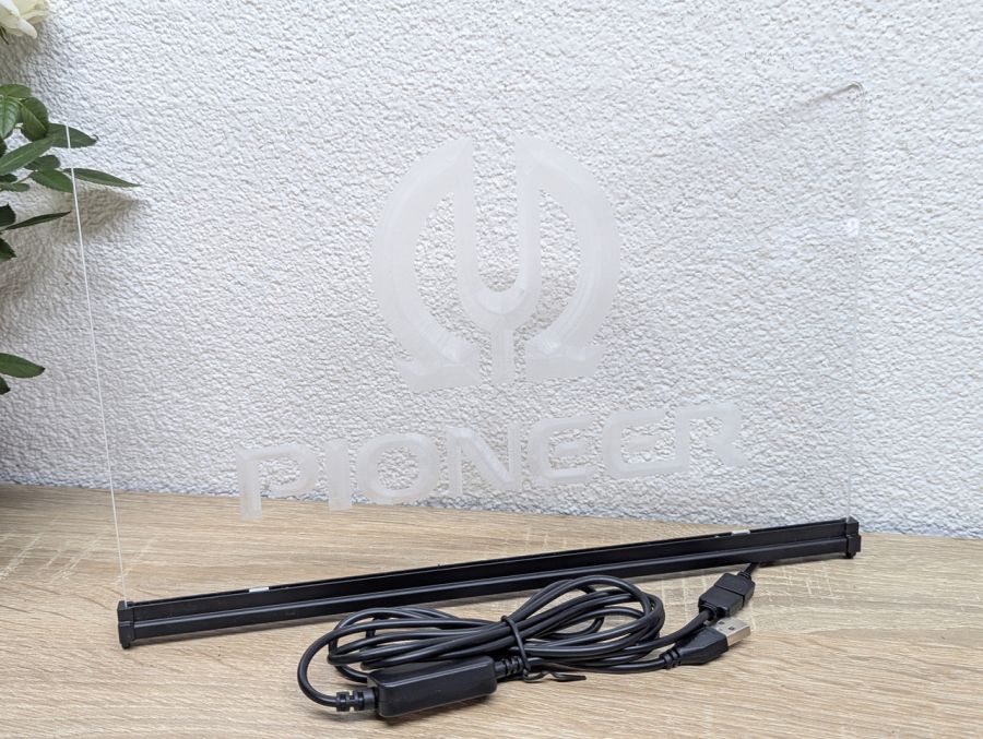 Новий Світлодіодна акрилова вивіска з логотипом Pioneer