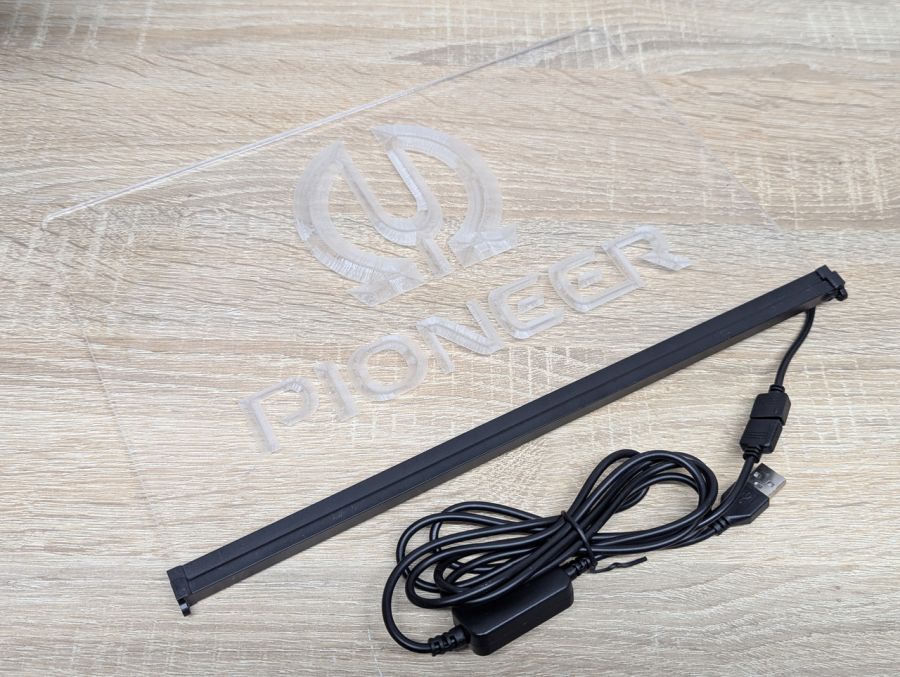Новий Світлодіодна акрилова вивіска з логотипом Pioneer
