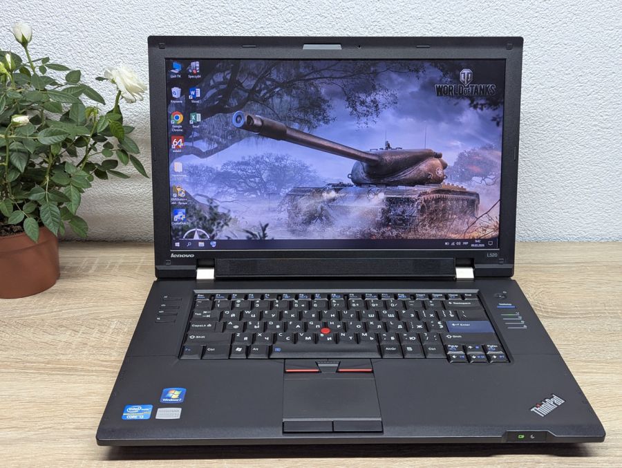 Ноутбук Б/В Lenovo L520, Intel Core i3-2330M, DDR3 8 GB, SSD 128GB, 15.6" HD