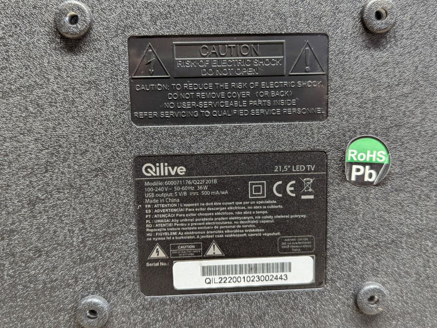 Б/В LED-телевізор Qilive 22 дюйм